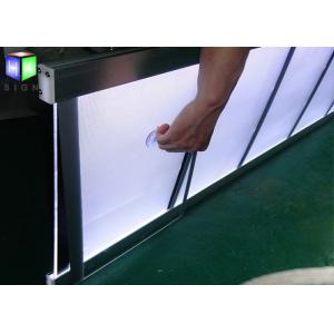 Magnetic Crystal LED Light Box , Wall Mounted Lightbox With Aluminum Frame