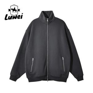 Streetwear Designers Zipper Sweatshirt Thick Men's Sport Pullover Oversized 360g