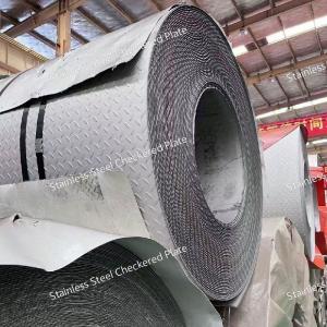 Anti Slip Stainless Steel Checkered Plate Sheet 316L / 1.4404 SS Plates