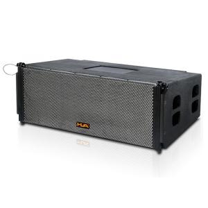 China Dual 12 8ohm black  Line Array  Speakers Active For  stage / pub on sale