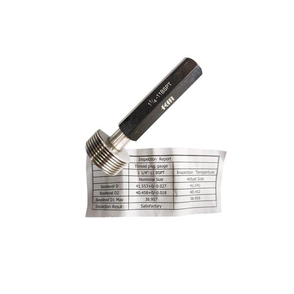 Buy 1" 1/4-11 BSPT Thread Plug Gauge for Measuring Tapered Pipe Threads in British Standard at wholesale prices