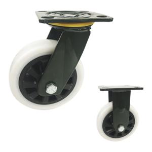 China 280kg Capacity 5 Heavy Duty Industrial Wheels Hollow Plastic on sale
