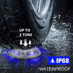 20 Lumens Solar Deck Light with IP67 Waterproof and 6000K Daylight Alert for