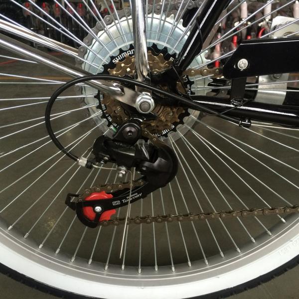 CE USA Hard Frame Non-rear Damper 26" Single Speed Beach Cruiser for Men's Relaxation