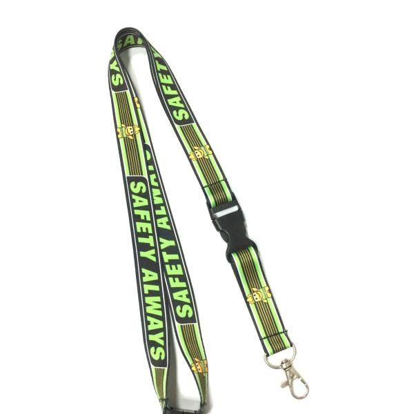 Heat Transfer Custom Polyester Lanyards , Patone Color Dye Sublimation Neck Lanyards For Badges