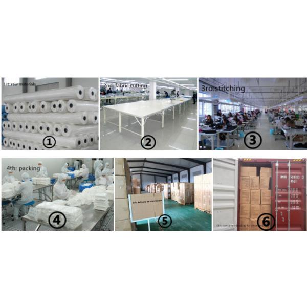 Blue / Green Hospital Disposable Scrub Suits Protective Gowns Surgical Supplies