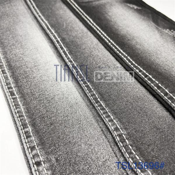 Buy Custom 11.2 OZ Heavyweight Denim Fabric Sulfur Black Jean Material at wholesale prices