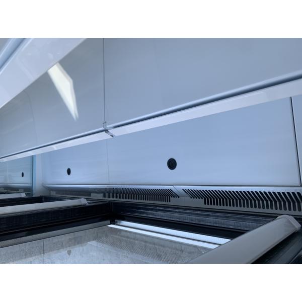 Commercial Grade Integral Four Glass Door Reach In Merchandiser Freezer R404a