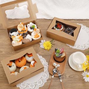 Cookie Bakery Boxes Pastry Muffins Dessert Party Favor Boxes Cupcakes with