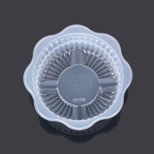 Petals Shape φ8*3.2cm Disposable Plastic Cake Boxes