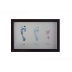 Customized Shape Baby 1st Year Hand And Footprint Picture Frame Non Toxic Ink Pad