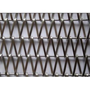 Flat Round 5mm Stainless Steel Conveyor Belt Stable Structure
