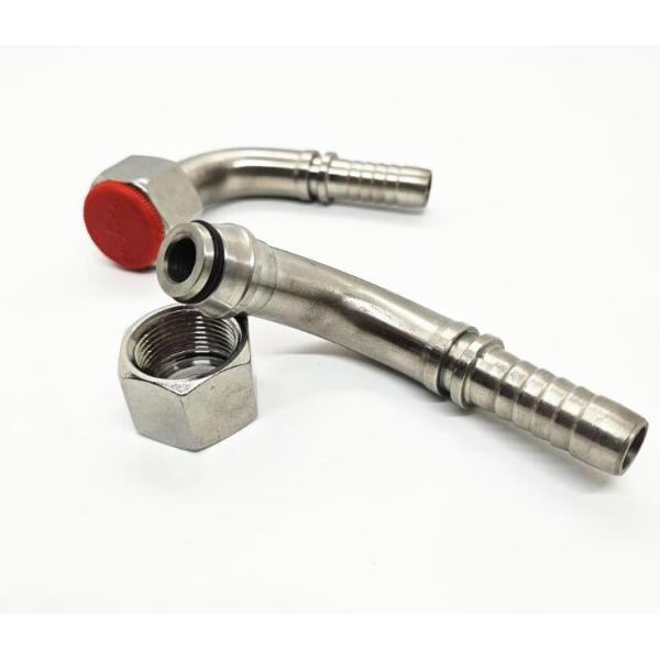 Parker Eaton Yonghua Hydraulic Hose Fitting Metric 90 Degree Internal Thread 24 Degree Cone with O-Ring Seal 20591