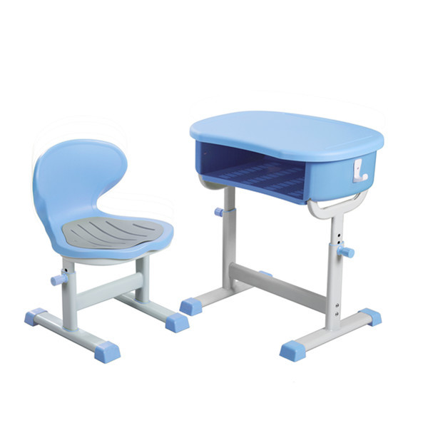 Buy 1.2mm Thick Adjustable Height Student Desk And Chair With Cushions at wholesale prices