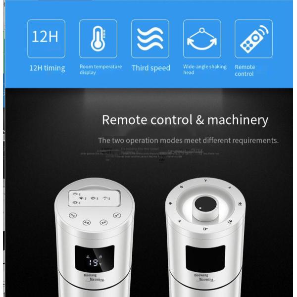 Electric Tower Pedestal Fans without Vane Blades with Touch Sensitive Technology