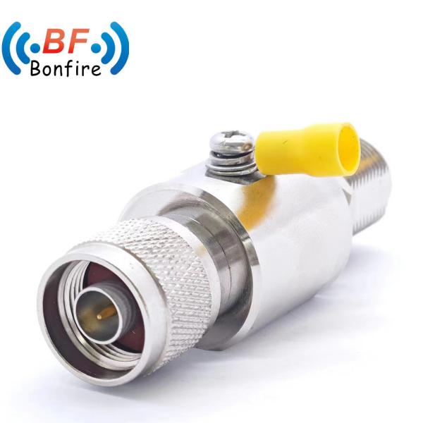 RF Arrester Protector UHF Jack So239 Female Bulkhead to UHF Male Pl259 Plug