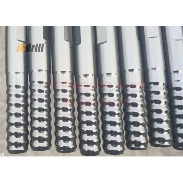 Buy T38 Blast Hole Threaded Drill Extension Rod With Coupling Sleeves Shank Adapter at wholesale prices