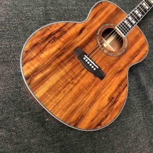 Custom Guilds 43 Inches Jumbo KOA Wood F50 Vintage Acoustic Guitar Gloss