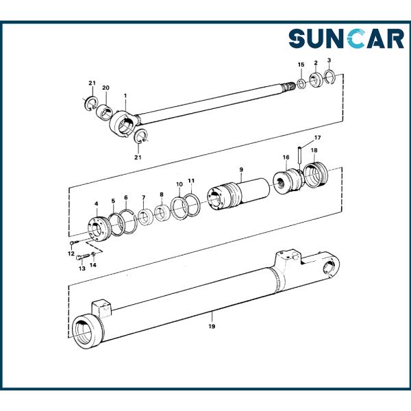 SUNCARVO.L.VO VOE 6630560 VOE6630560 Cylinder Seal Kit For ATTACHMENTS, L50