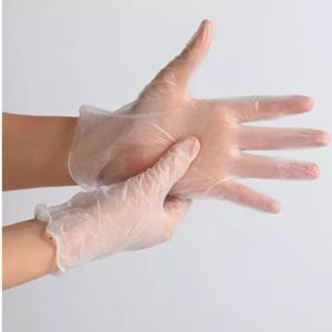 China Safety Disposable Vinyl Gloves / Protective Clear Pvc Gloves White on sale
