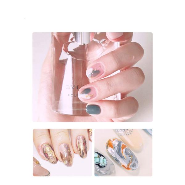 12 Grid Boxed Nail Art Gold and Silver Foil Paper 2D Style 4 Color Gold Wave Fragments