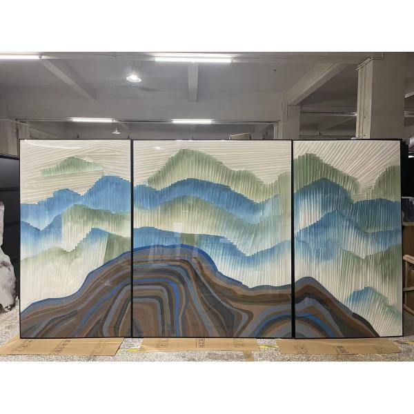 6 Color Print Abstract Still Life Wall Art 3D Handmade Framed Wall Painting Home Decor