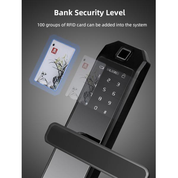 Anti Peep Fingerprint Smart Door Locks Intelligent Recognition Biometric Door Lock