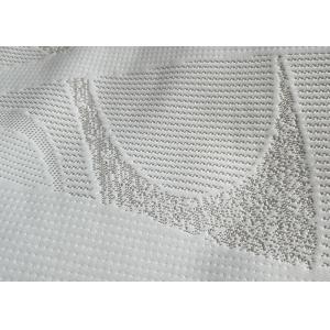250cm Polyester Mattress Fabric White Knitted Jacquard Fabric