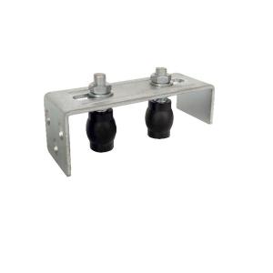 2 Rollers Nylon Guide Roller Bracket For Sliding Gate