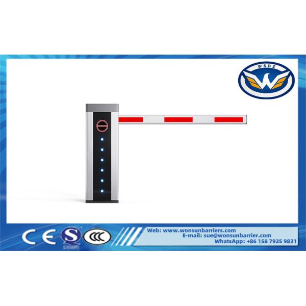 LED Light DC Brushless Intellgent Vehicle Barrier Gate With Powder-coated Steel