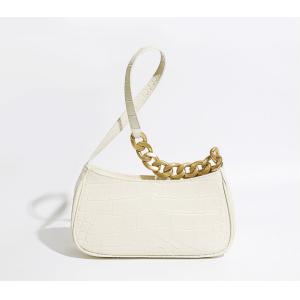 Niche Mini Baguette Bag 27cm 13cm Crocodile Pattern Shoulder Bag