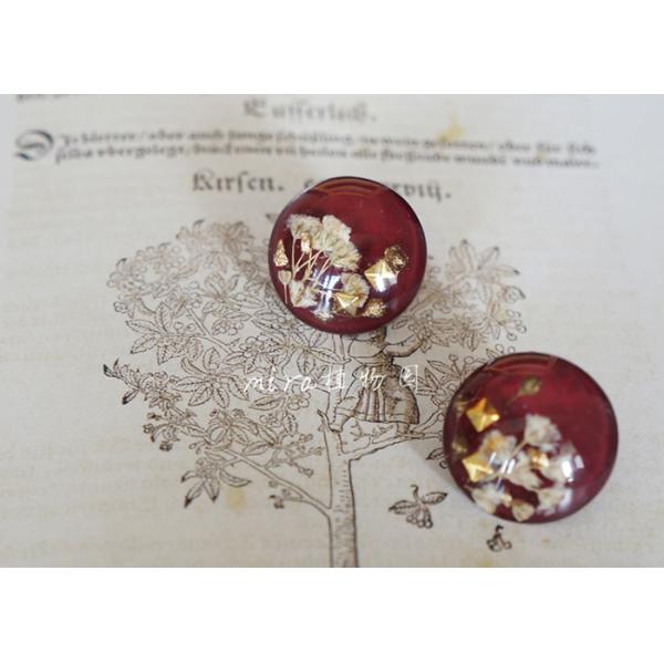 Starry Scar BabysBreath Round Crystal Wine Red 925 Silver Saudi Arabia Druzy Quartz Earrings