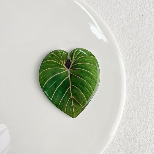 Customized 3D Acrylic Fridge Sticker Promotional Gift Shaped Plant Leaf Refrigerator Magnet