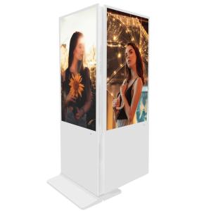 43 Inch Indoor Floor Standing LCD Advertising Display 350nits Brightness