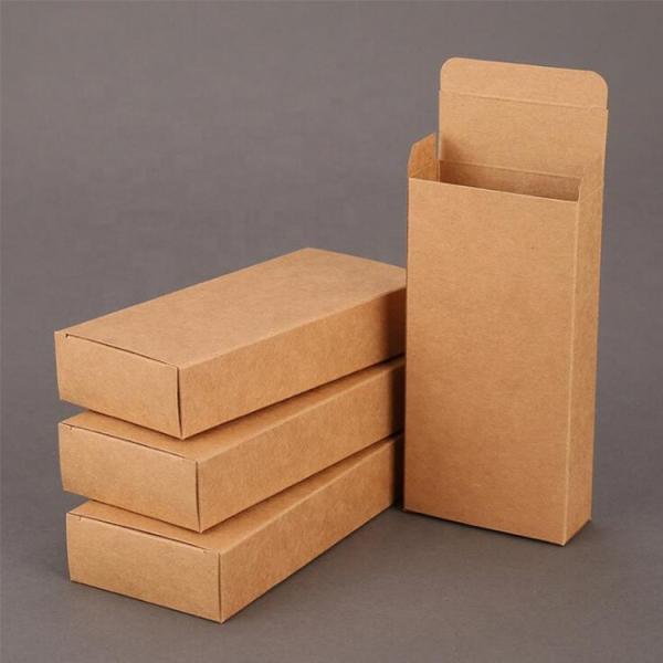 Buy Brown Kraft Paper Packaging / Foldable Gift Box With Custom Printing at wholesale prices