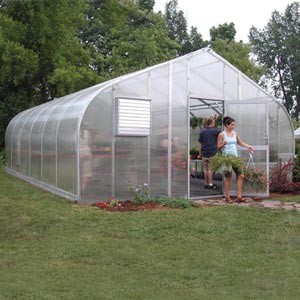 Buy Single Span Growing UV Resistant 12m Tunnel Plastic Greenhouse at wholesale prices