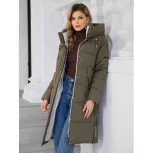 Quality Stylish Mid Length Woman Down Jacket For Fashionable Women for sale