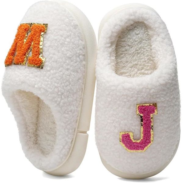 Fun Designs Anti Slip Kids Indoor Slippers With Breathable Faux Fur Lining