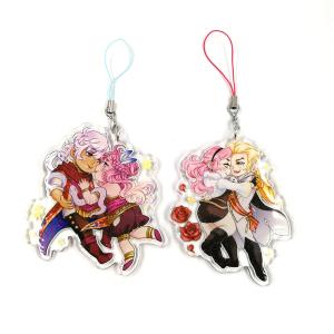 Custom Print Personalized Eco-friendly Plastic Double Printing Clear Epoxy