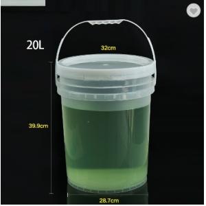 5 Gallon White Plastic Buckets With Lid Plastic-Paint-Bucket For Your Production