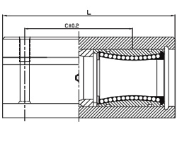 Linear bearings SMA-L...B - Shaft Supporting Housing SMA35L