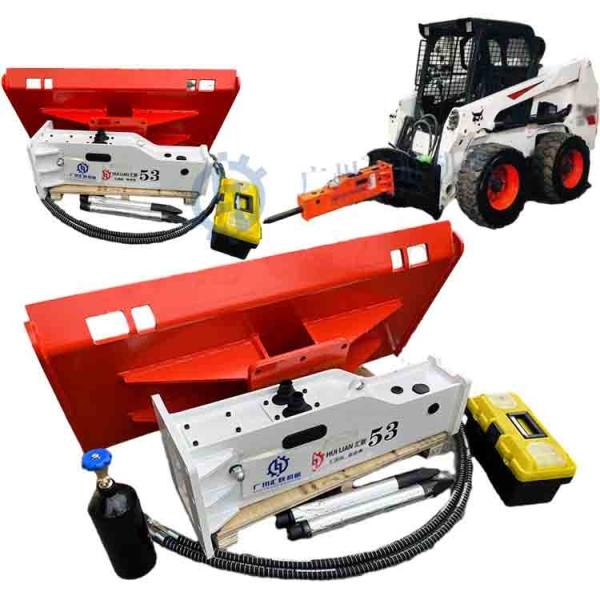 Customized Loader Attachment Silenced Hammer with Chisel 53mm Hydraulic Skid