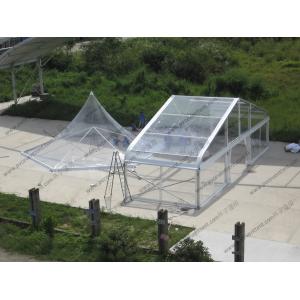 Quality Pagoda Type Transparent Marquee Tent , All Transparent Curve Tent Strong Aluminum Frame for sale