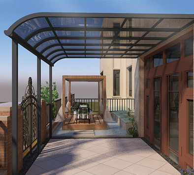 T3 Large Aluminum Profiles Parking Shed Aluminum Car Canopy 6063