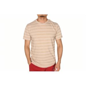 Stockpapa Pink Khaki Mens Striped Tee S M L XL