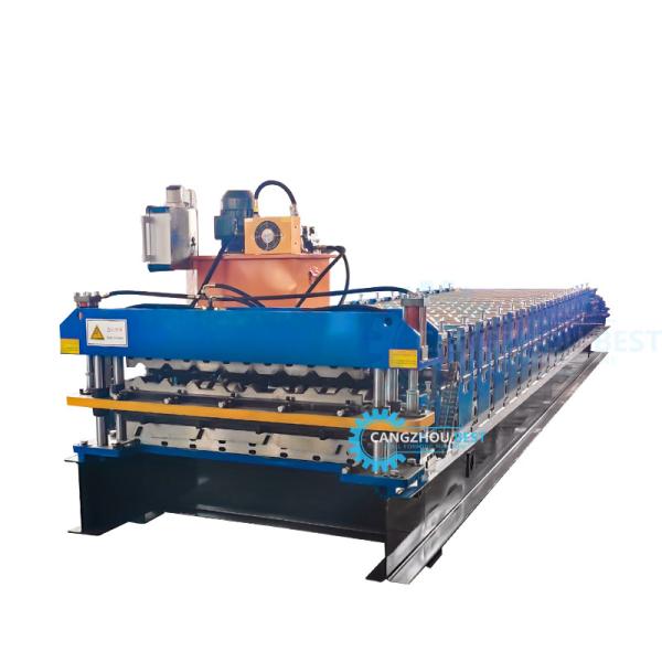 Buy Hydraulic Automatic Cut-Off Roofing Sheet Roll Forming Machine at wholesale prices