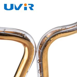 650W 240V Gold Ring Infrared Lamp 52mm OD Shortwave Heating