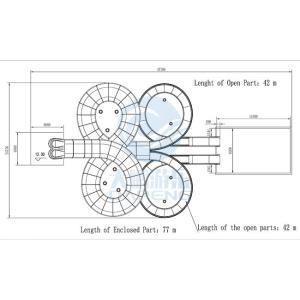 Commercial Dual Flume Water Park Slide Anti Rust 15m Fiberglass Spiral Water