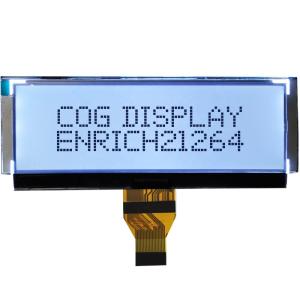 212x64 Monochrome LCD Module FSTN Display 4.5 inch COG FPC Connector