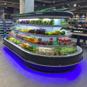 Supermarket Commercial Multideck Round Island Open Chiller Refrigeration